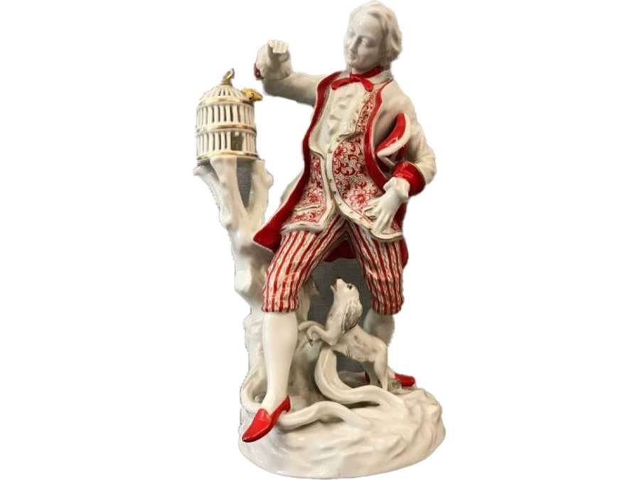 Personnage en porcelaine Allemande du Heubach d'époque 20 ème