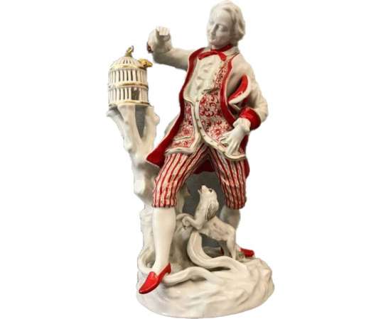 Personnage en porcelaine Allemande du Heubach d'époque 20 ème