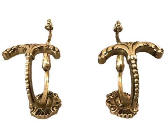 Set of mantles, antique bronze leges of epoch 19 th