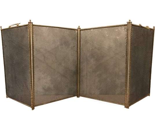 Pare fireplace in vintage brass 19 th