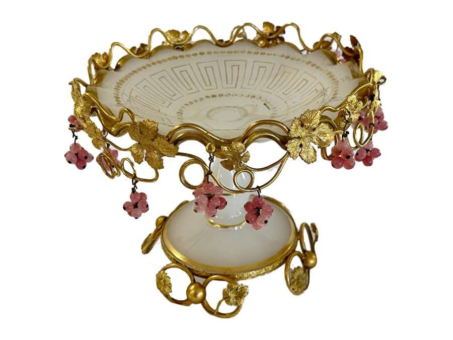 Large Opaline bowl from the Napoleon III period