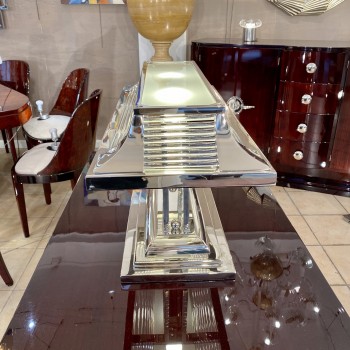 Lamp in nickeled metal and... 2