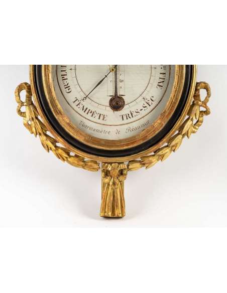 Baromètre-thermomètre d'époque Louis XVI - 18ème siècle-Bozaart