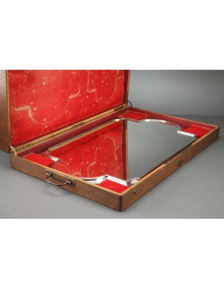 Table top in three parts in its oak box - Late 19th century-Bozaart