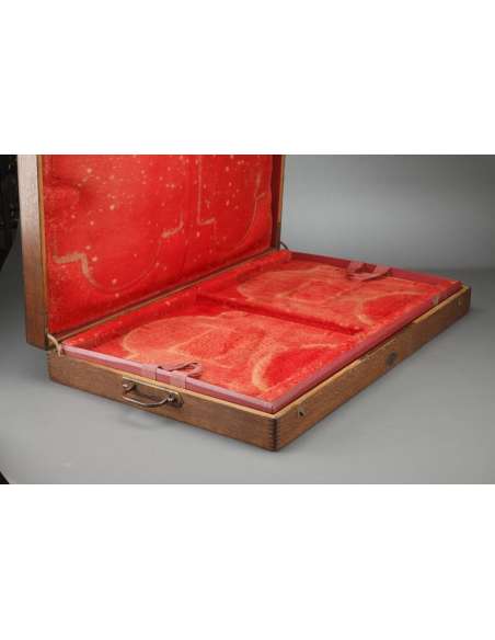 Table top in three parts in its oak box - Late 19th century-Bozaart