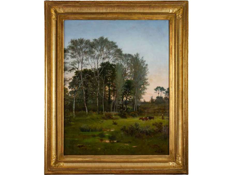 Jean-Marie VILLARD (Ploaré 1828 – Quimper 1899) The Twilight