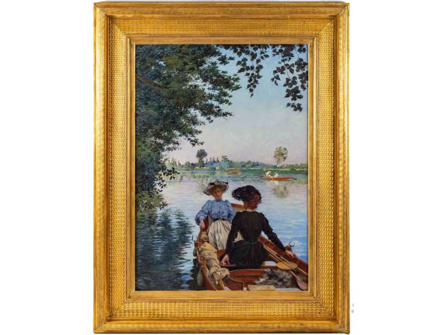 Roger JOURDAIN (1845 – 1918) The Boat Ride