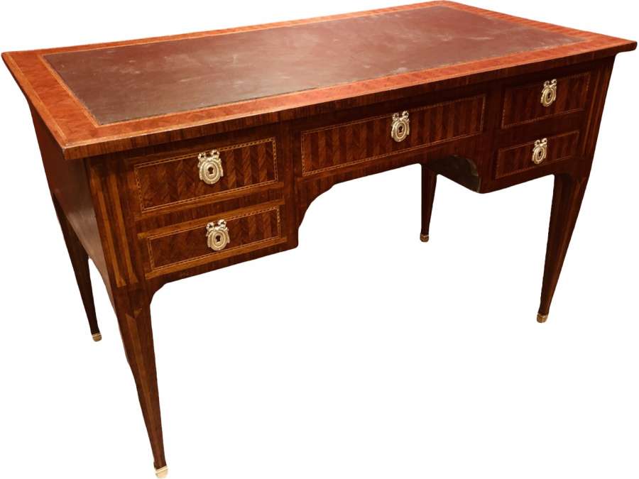 Wooden desk+ in Louis XVI style. late 18th/early 19th century