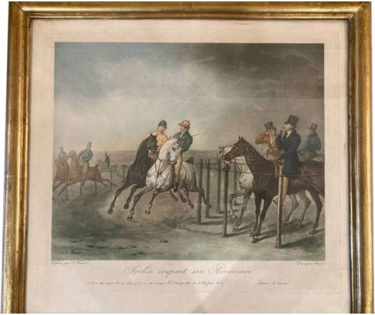 Pair of Prints, horses, after Carle Vernet