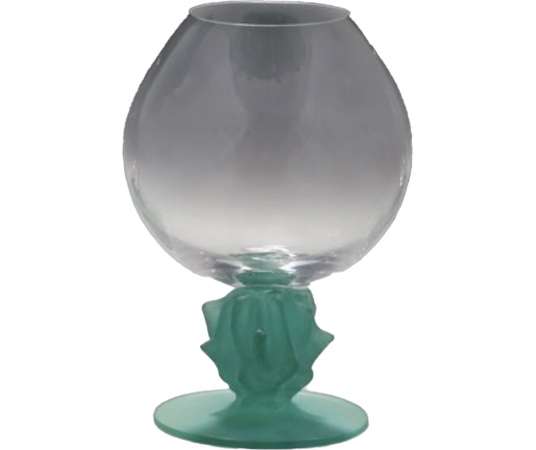 H.MCCONNICO: Cactus glass+ in 20e crystal, circa 1980