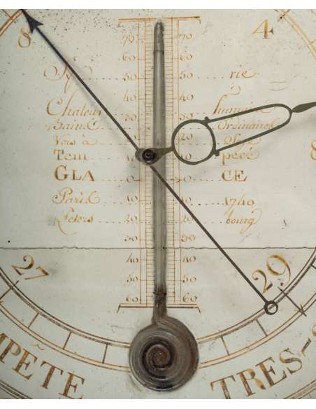 Baromètre-thermomètre d'époque Louis XVI - XVIIIème siècle-Bozaart