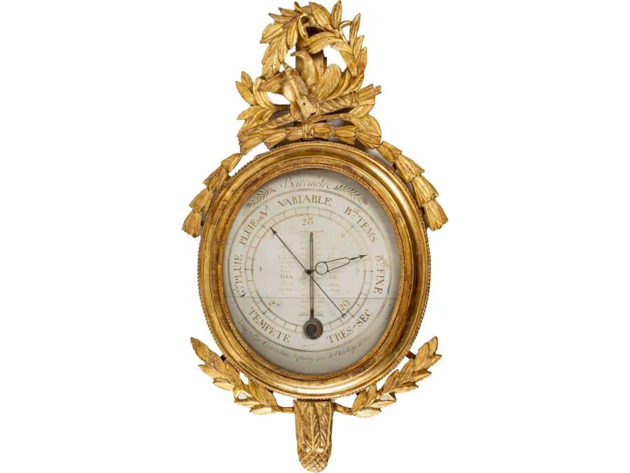 A Louis XVI Period (1774 - 1793) Barometer - Thermometer 18th century.