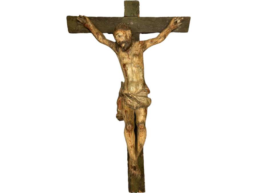 Christ On The Cross. Period XVIII Century.