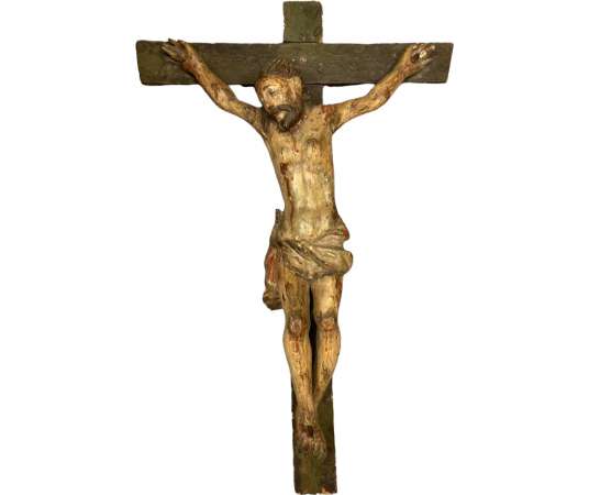 Christ On The Cross. Period XVIII Century.