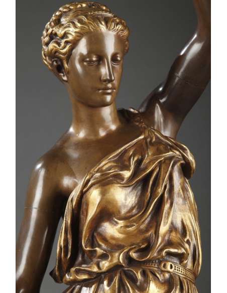 Barbedienne - Paire de Torchères en bronze par DUBOIS & FALGUIERE-Bozaart