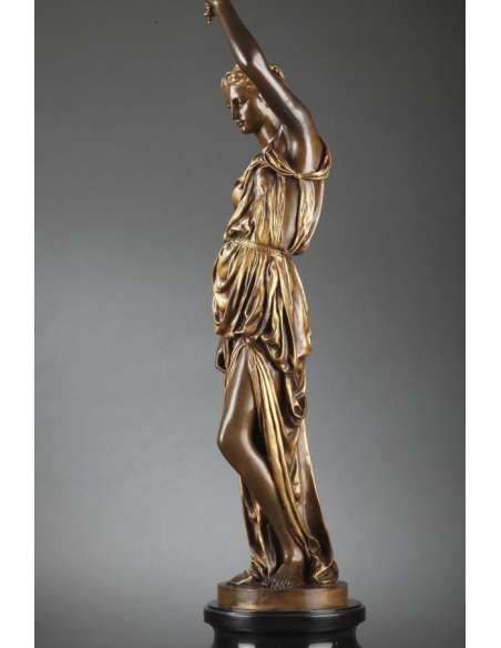 Barbedienne - Pair of Torchères in bronze by DUBOIS & FALGUIERE-Bozaart