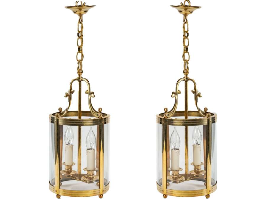 A Pair of Lanterns in Louis XVI Style.