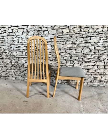 Série de 6 chaises Scandinaves du 20ème siècle-Bozaart