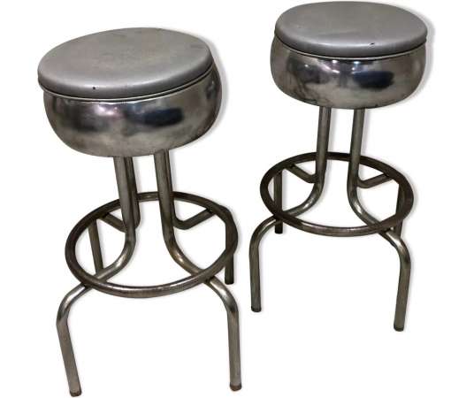 Pair of vintage bar stools from the 20th century