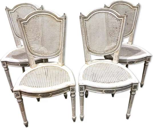Louis XVI style solid wood chairs from the 20th century contemporary design