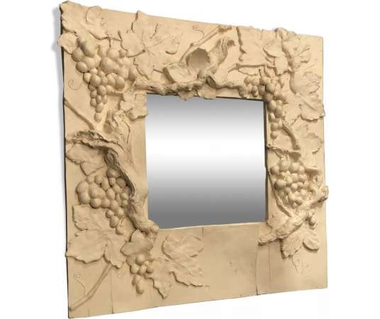 Vintage plaster mirror from the 20th century