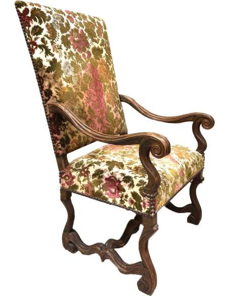 Louis 14 Style Wooden Armchair-Bozaart