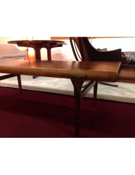 1960s Scandinavian Rosewood Coffee Table-Bozaart