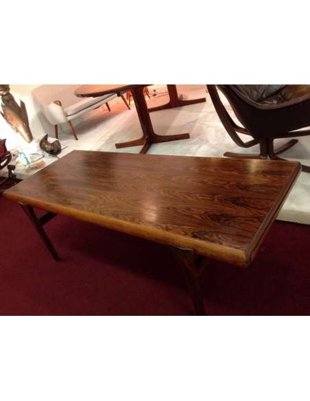 1960s Scandinavian Rosewood Coffee Table-Bozaart