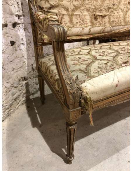 Louis XVI style gilded wood living room Contemporary design-Bozaart