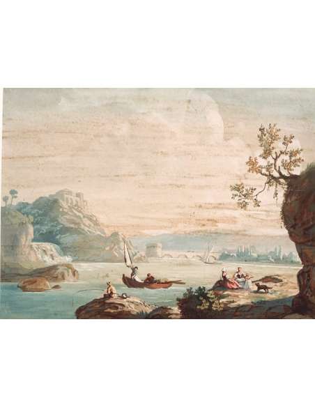 18th century Italian seascape in the Louis XV style-Bozaart