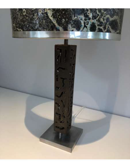 20th century steel table lamp-Bozaart