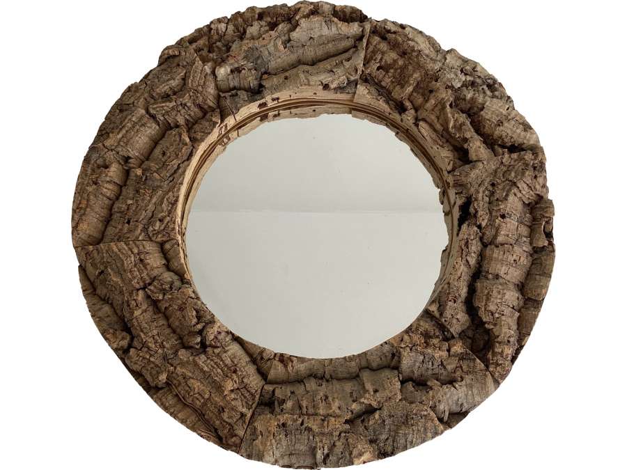 Wooden mirror from 20th century + Circa 1970