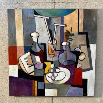 huile sur toile signée de...