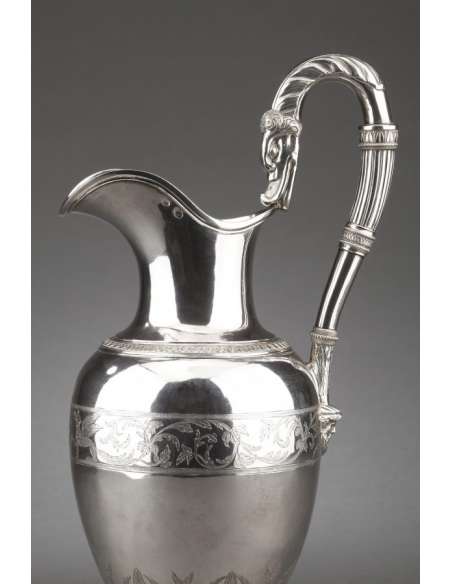 Solid silver ewer - 1st Empire - Goldsmith Antoine Michel --Bozaart