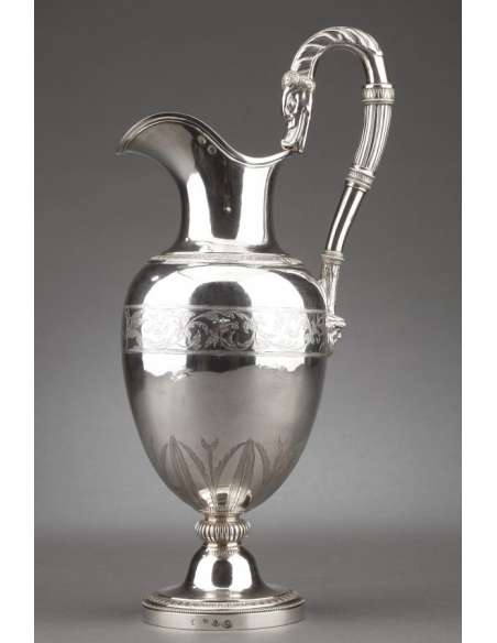 Solid silver ewer - 1st Empire - Goldsmith Antoine Michel --Bozaart