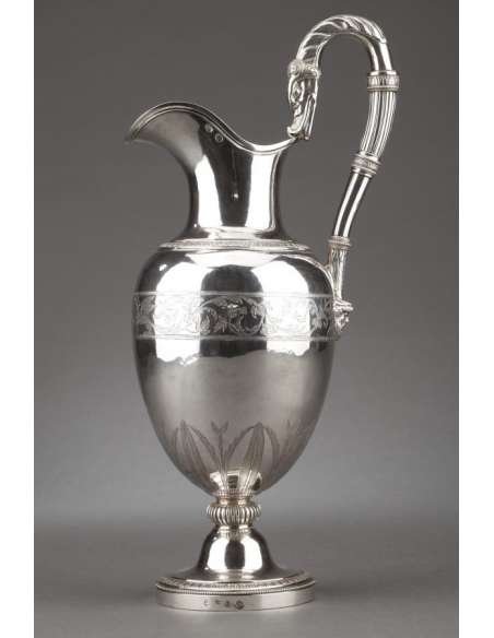 Solid silver ewer - 1st Empire - Goldsmith Antoine Michel --Bozaart