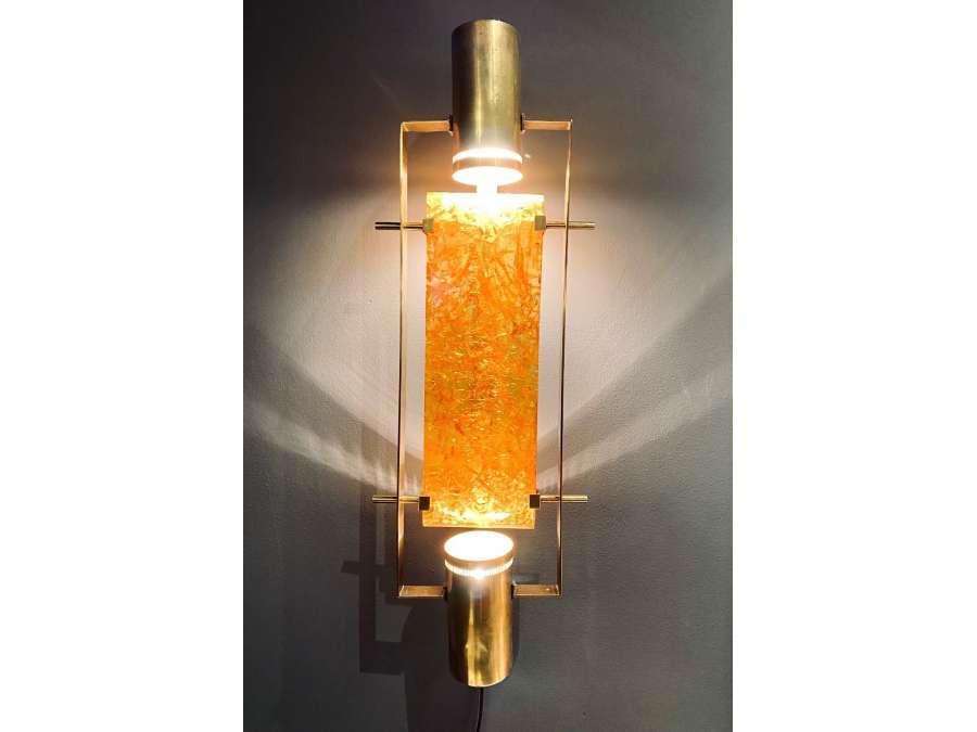Resin and Brass Lamp Year 60