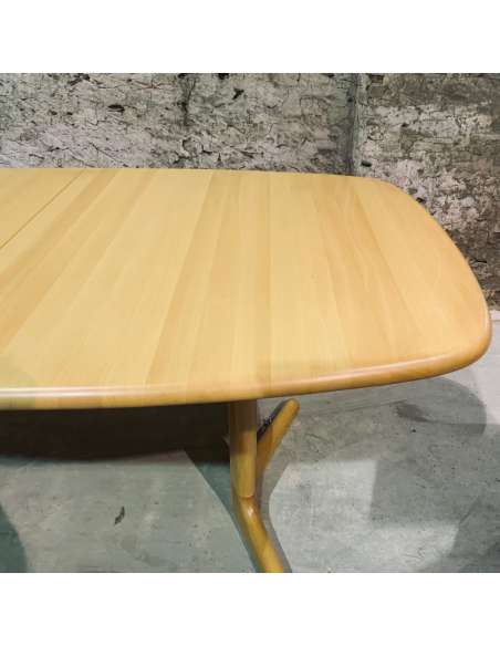 Table Design Scandinave en Hêtre Massif-Bozaart