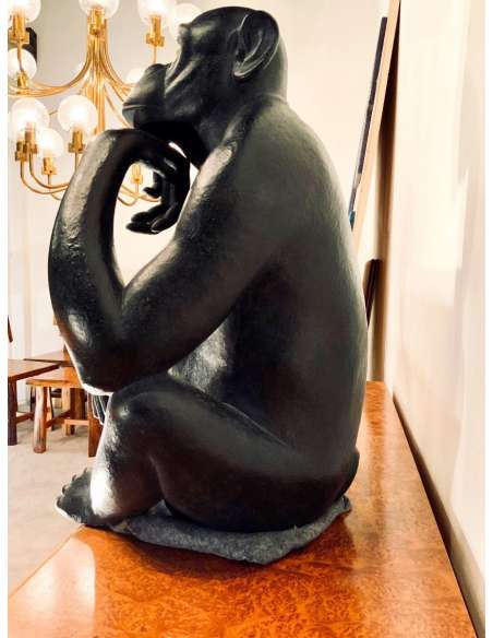 20th Century Bronze Animal Sculpture by Florence Jacquesson-Bozaart