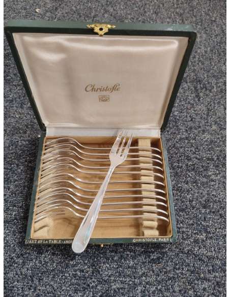 Christofle - model "America" housewife 105 pieces - cutlery, housewives-Bozaart