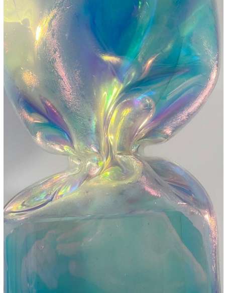 Laurence JENKELL : "JENK" Wrapping Radiant Iridescent Candy - sculptures other materials-Bozaart