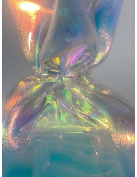 Laurence JENKELL : "JENK" Wrapping Radiant Iridescent Candy - sculptures other materials-Bozaart