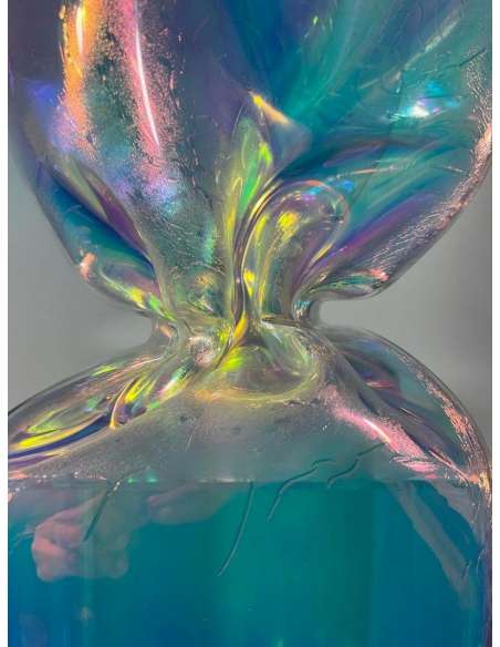 Laurence JENKELL : "JENK" Wrapping Radiant Iridescent Candy - sculptures other materials-Bozaart