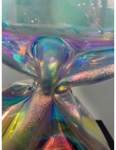 Laurence JENKELL : "JENK" Wrapping Radiant Iridescent Candy - sculptures other materials-Bozaart