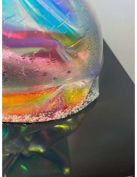 Laurence JENKELL : "JENK" Wrapping Radiant Iridescent Candy - sculptures other materials-Bozaart