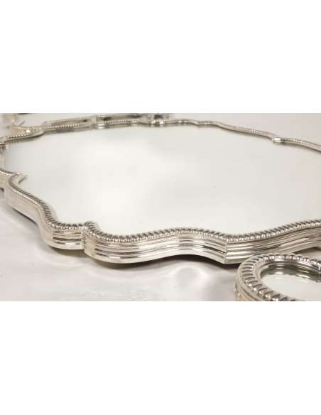 Silver plated bronze tableware Beginning of the XXth - Goldsmith RISLER and CARRE --Bozaart