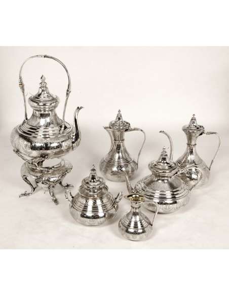 Silversmith Duponchel - Ottoman tea/coffee set - XIXth-Bozaart