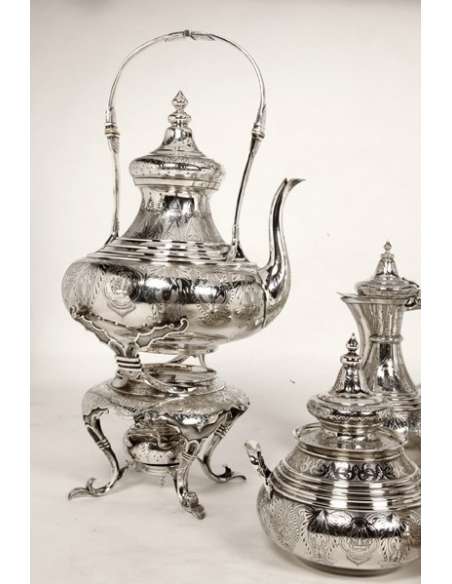Silversmith Duponchel - Ottoman tea/coffee set - XIXth-Bozaart