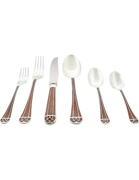 Christofle - "Talisman" housewife Sienna 130 pieces - cutlery, housewives-Bozaart