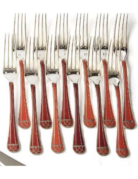 Christofle - "Talisman" housewife Sienna 130 pieces - cutlery, housewives-Bozaart